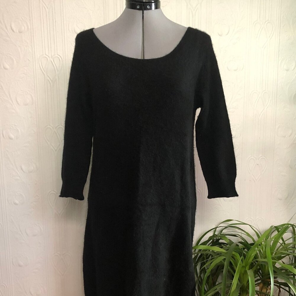 Vintage black 100% cashmere Juicy Couture mini dress - size Large